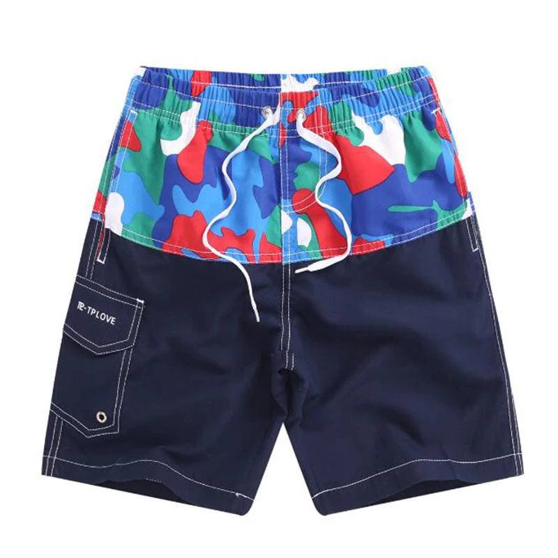 New Beach Shorts Boys Swimwear Liner Mesh Sweat Swimming Trunks Siwmsuits Boys Bathing Suits Quick Dry Surf Striped Surf Shorts