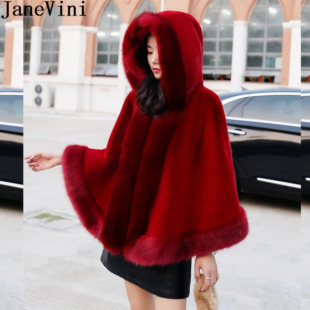 burgundy winter coat with fur hood