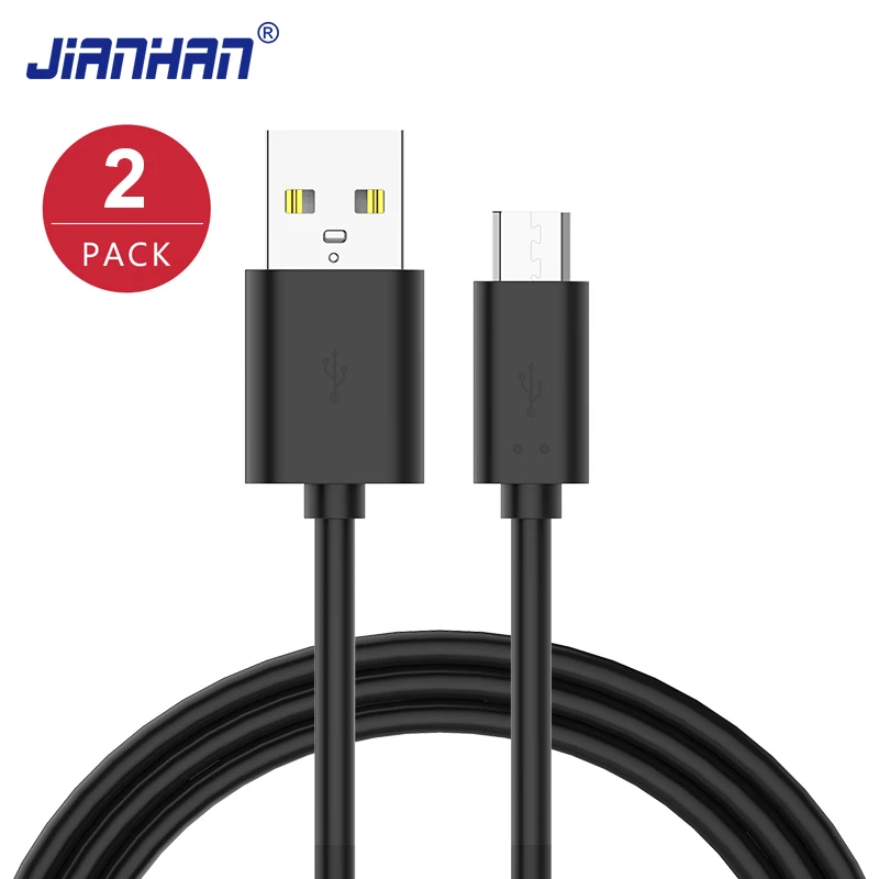

2 Pack 2pcs Flat Micro USB Cable Fast Charging Phone Charger Adapter Data Cabel For Samsung Xiaomi Huawei Android Phone Charge