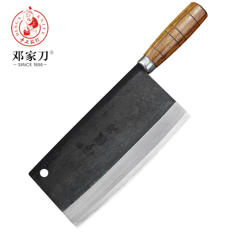 Baratos Cuchillo Deng de alta calidad forjado a mano cuchilla de acero al carbono cuchillo de cocina chino cuchillo de chef cuchillo de cocina de cuchilla vegetal