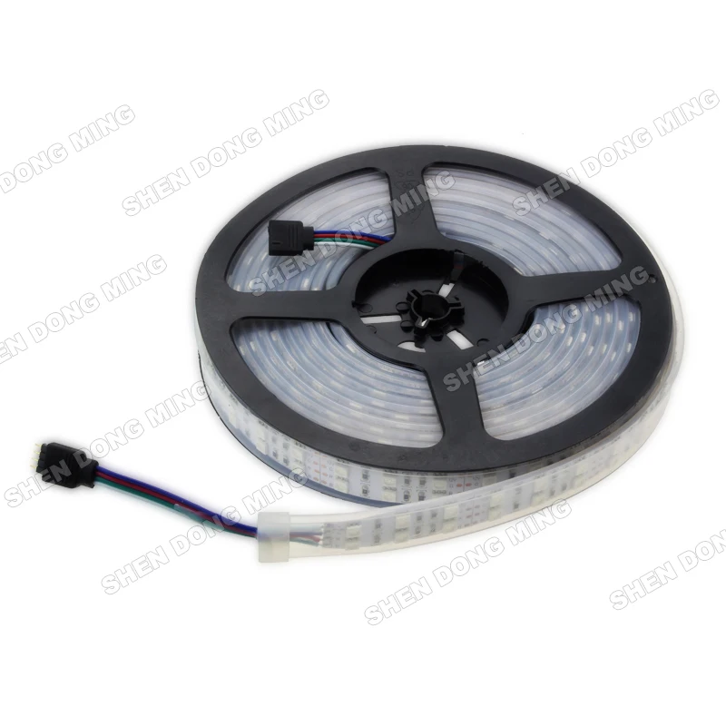 Двухрядсветодиодный Светодиодная лента 120led s/m 5m 12V RGB 5050 водонепроницаемая трубка