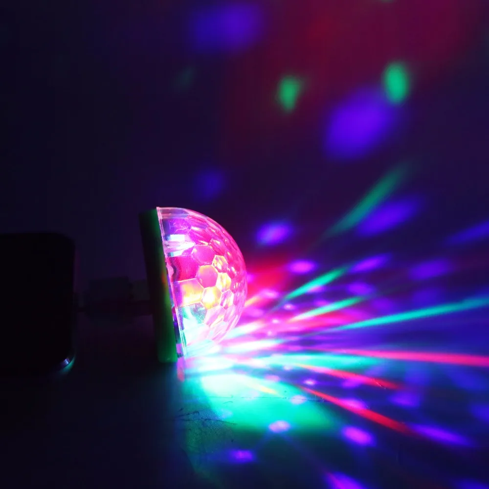SZYOUMY с питанием от USB мини RGB светодиодный дискошар форма сценический эффект вечеринки клуб диджей световые эффекты для вечеринки USB сценический свет