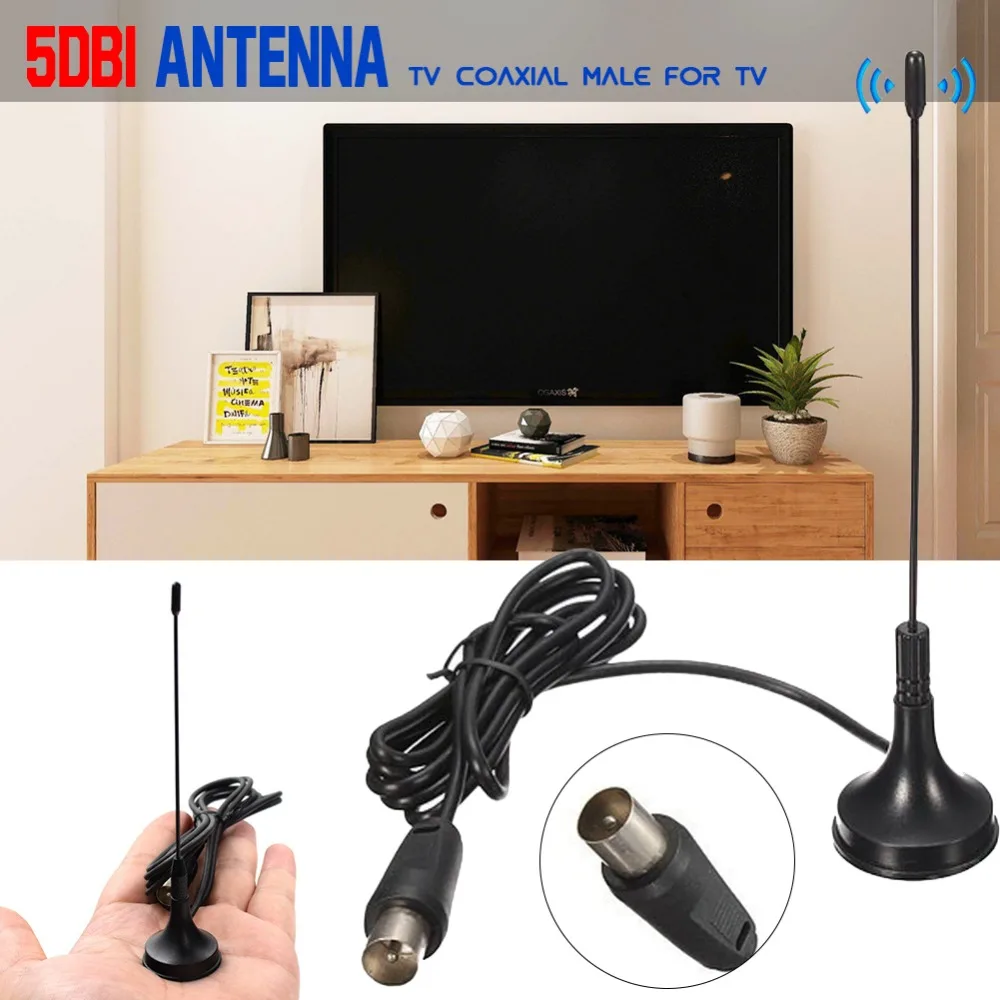 

1 miles New 5dBi Digital DVB-T TV Antenna Freeview HDTV Antenna Aerial Booster For DVB-T Antena TV HDTV Box