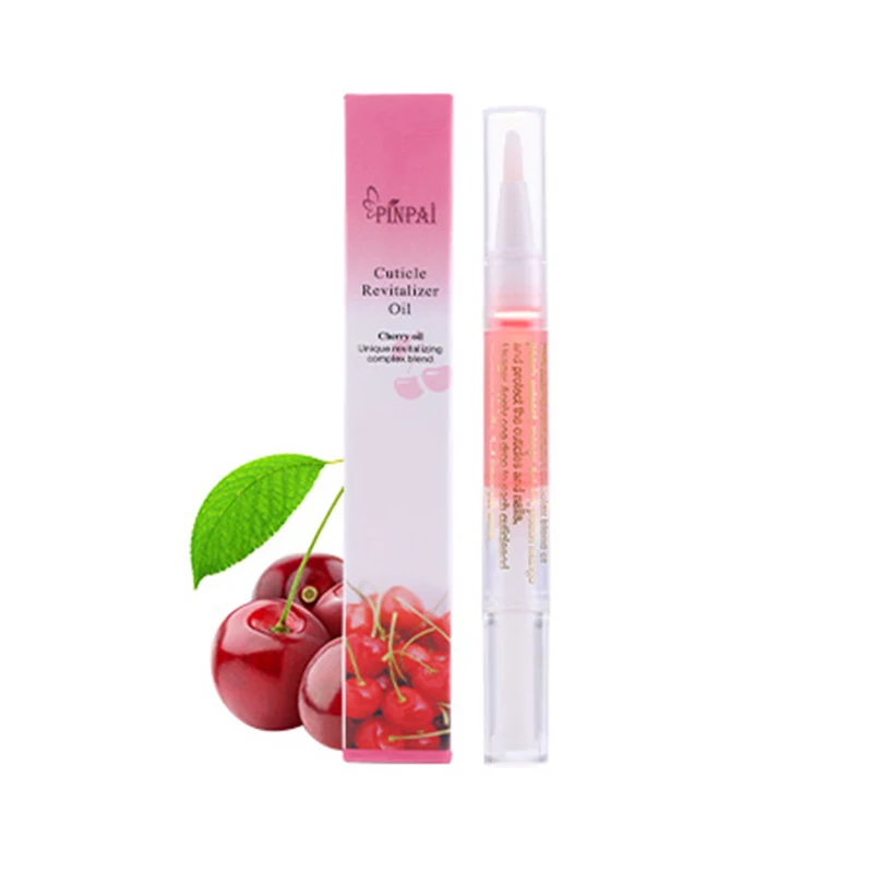 Cherry Питание масло для маникюра Маникюр смягчающая Ручка инструмент масло для удаления кутикулы ручка ревитализатор предотвращает Уход за ногтями ноготь продукты TSLM1 - Цвет: Cherry