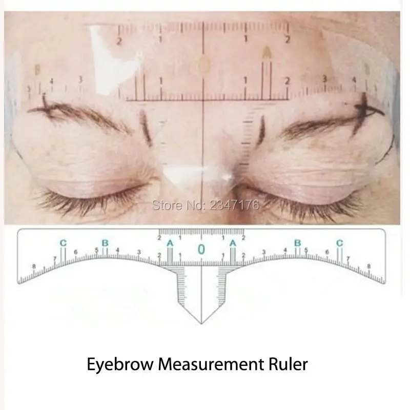 5 шт. трафарет для ухода за бровями формирователь линейка измерительный инструмент Перманентный макияж многоразовая измерительная линейка для бровей инструмент