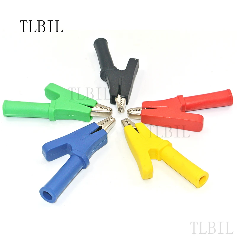

5Pcs Alligator Crocodile Test Clip Clamp For Multimeter Tester Probe New 5 Color