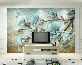 

beibehang wall papers home decor Papel de parede 3d modern high-end minimalist pansy background wallpaper home decor behang