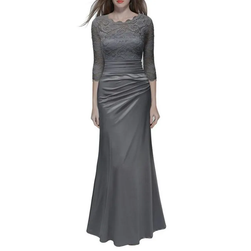 Новое Кружевное платье макси Для женщин Лето Тонкий Vestidos De Festa элегантный Винтаж Длинные Цветочные длиной до пола Длина Платья для вечеринок Harajuku Костюмы