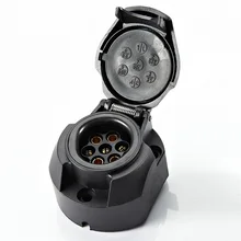 Truck accessories 12V 7pin plastic Trailer Socket female Waterproof trailer accessories camp Trailer Parts caravan accessories