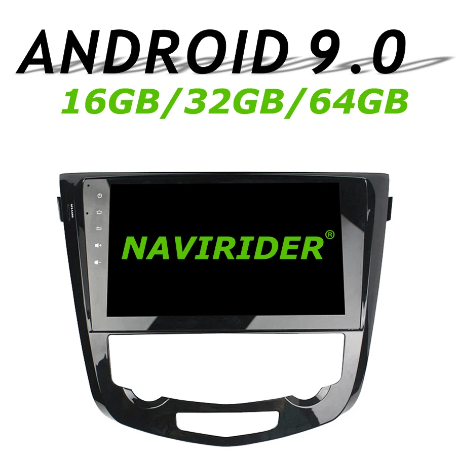 Navirider gps навигация для Nissan Qashqai X-trai II полный сенсорный автомобиль android 9,0 8 ядерный 64 Гб rom радио bluetooth плеер стерео