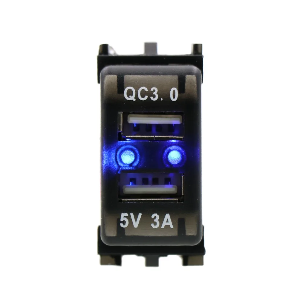 QC3.0 + 5 В 3A USB разъем для быстрой зарядки автомобиля, быстрая зарядка автомобильное зарядное устройство для NISSAN, Qashqai, Tiida, X-trail, Sunny, NV200 QC3.0 + 5 В 3A USB разъем для быстрой зарядки автомобиля, быстрая зарядка автомобильное зарядное устройство для NISSAN, Qashqai, Tiida, X-trail, Sunny, NV200