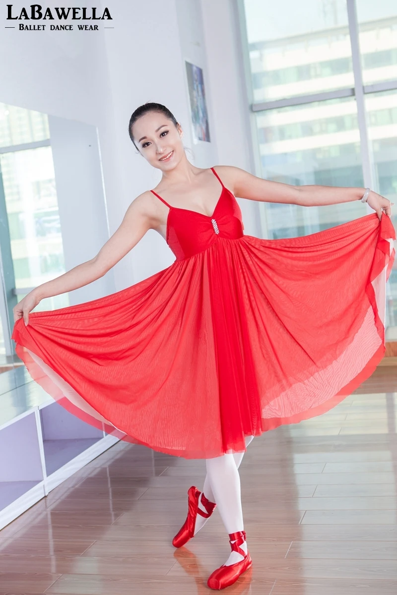 Top Quality Adult Ballet Dance Dress Women Practicing Skirt Leotard Lyrical Dress Ballet Performance DressSD4027
