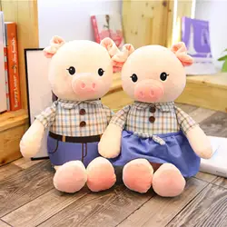 2 шт./лот 30/45 см прекрасный пары свинья кукла милые животные плюшевые игрушки для детей Валентина рождественский подарок для девушки Дети