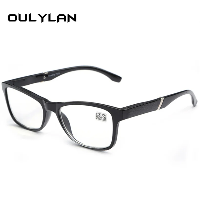 Oulylan очки для чтения при дальнозоркости мужские и женские классические линзы из смолы очки для чтения при дальнозоркости+ 1,5+ 2,0+ 2,5+ 3,0+ 3,5+ 4,0