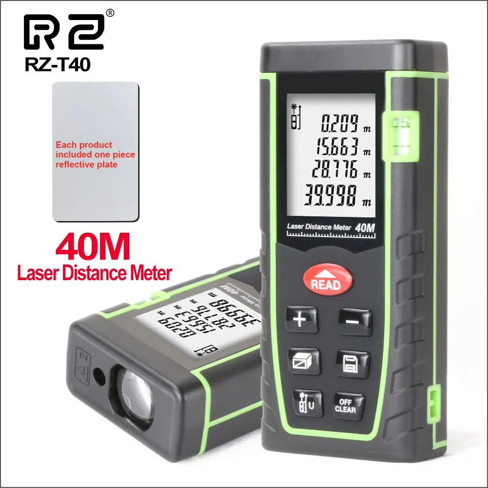 60m Digital Laser Distance Meter Measurer Area Volume Range Finder Measure 