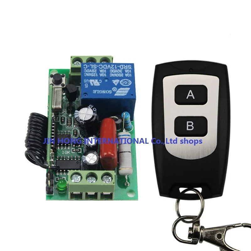 

Factory direct sale AC220V 1CH 10A Remote Control Light Switch Relay Output Radio Receiver Module and Waterproof Transmitter