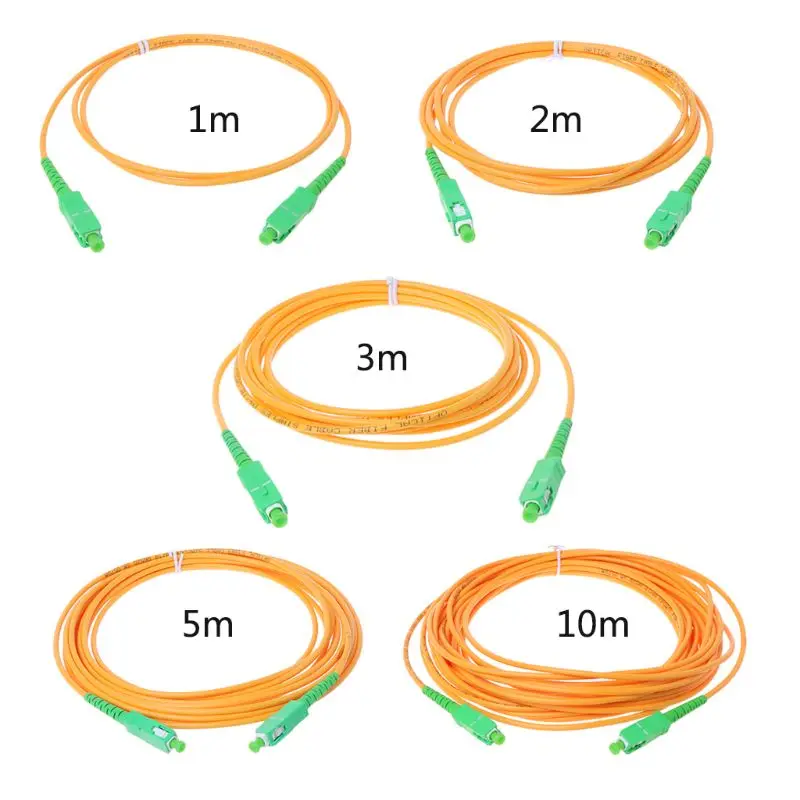 SC/APC-SC/APC-SM 3mm Fiber Optic Jumper Cable Single Mode Extension Patch Cord 1m/ 2m/ 3m /5m /10m