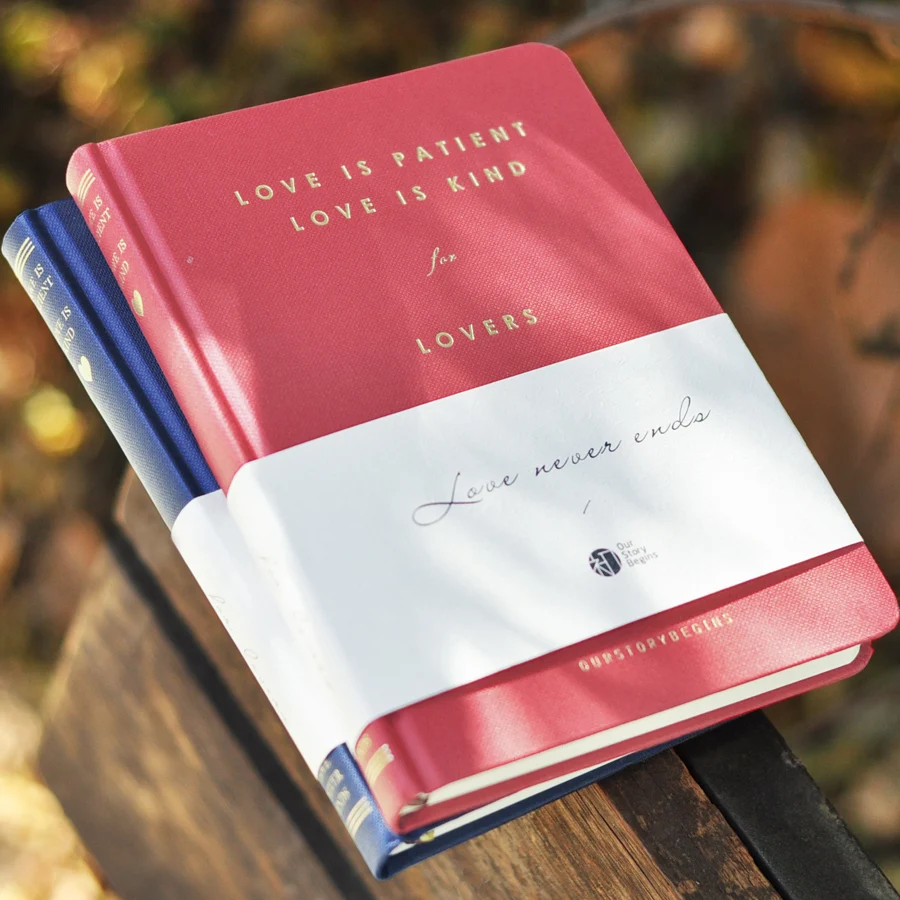 

OUR-STORY-BEGINS Love Series A Original Notebook Hardcover Notepad 1PCS