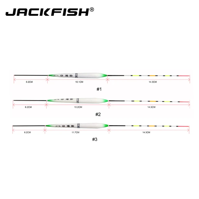 JACKFISH LED Electric Fishing Float with Battery 3pcs/lot Barr