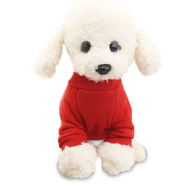 4 Colors Solid Pet Dog Clothes Winter Small Coat Soft Warm Puppy Sweatshirt For Yorkies Chihuahua Teddy|small dog coat|dog coatdog clothes winter |