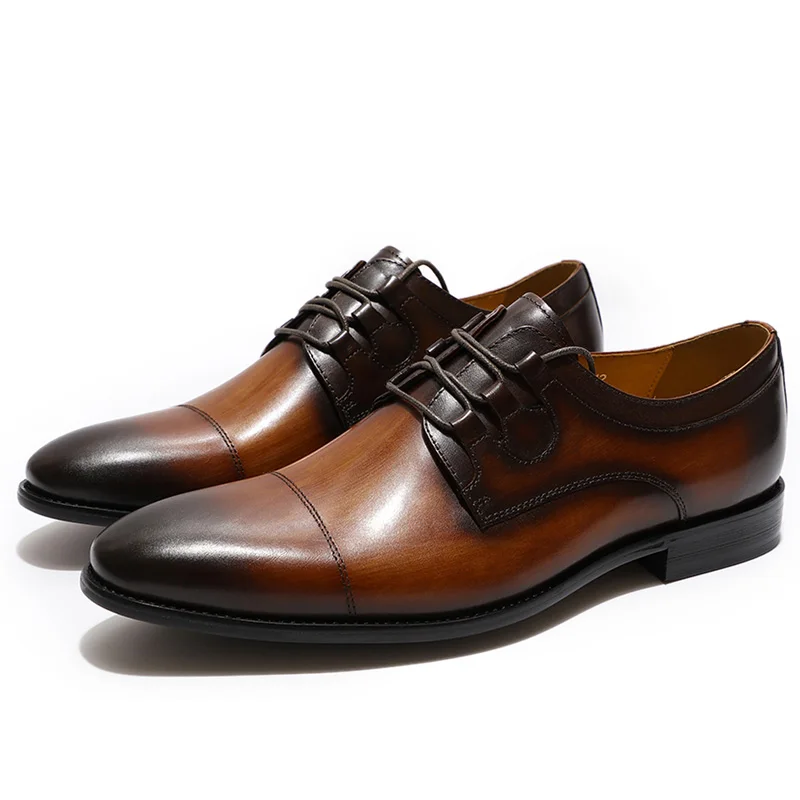 

Brand 2019 Italian Mens Leather Shoes Big Size Luxury Dress Shoes Men High Quality Office Formal Man Casual Wedding Derby Shoes