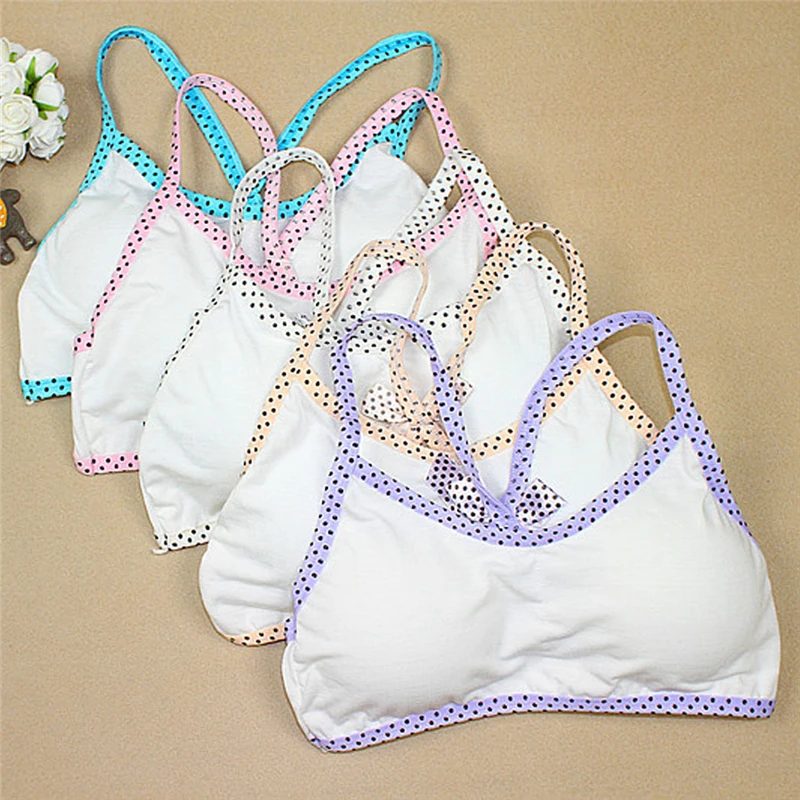 Teenage Underwear No Rims Thin Section Breathable Care And Development Of Girls Underwear Students Bra In Cup 0061