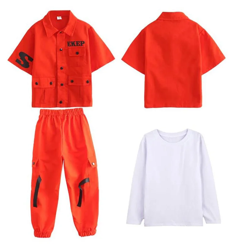 Boys Loose Ballroom Jazz Hip Hop Dancing Costumes Kid Adult Modern Party Show Clothing Jacket Pants Dancing Wear set Outfits