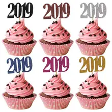 10 шт. год торт Топпер для рождественской вечеринки украшения с днем год Декор кекса Xmas Merry для рождественской вечеринки поставки