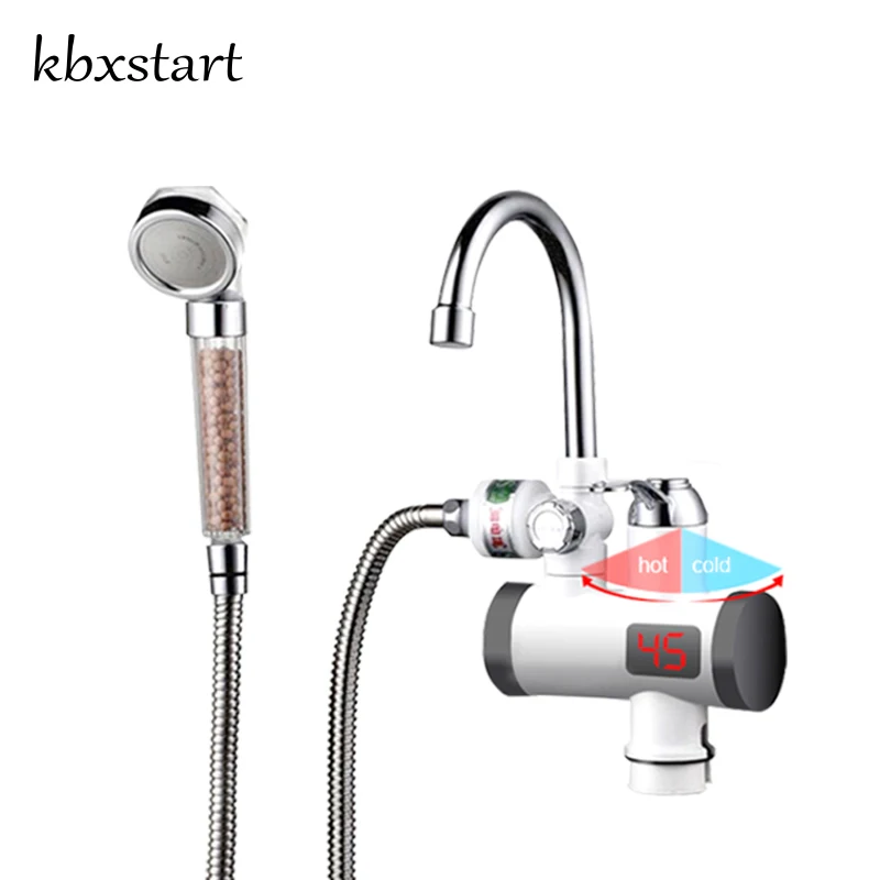 Kbxstart Water Heater Shower 220v Kitchen Faucet Instantaneous Water Heater Tap Instant Heaters Kbxstart Water Heater Shower 220v Kitchen Faucet Instantaneous Water Heater Tap Instant Heaters