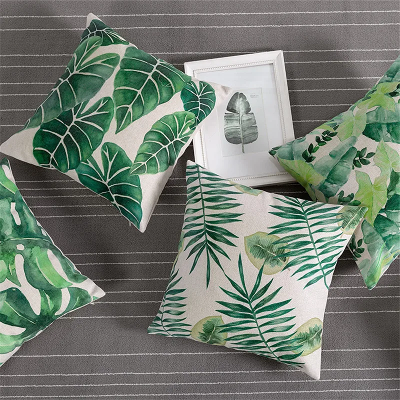 Buy wholesale Tropical Pillow Cover Cushion Case Green