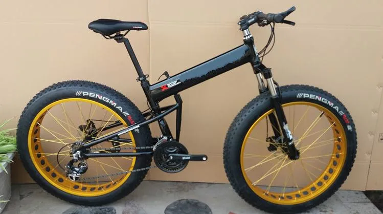 Sale foldable  portable snow/beach  bike  folding  21/24/27/30 speed alloy mountain bicycle  CE certification 26*4.0 inch  22 10