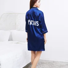 S женский халат для спальни искусственный шелк летний Стиль Женский шелковый халат женская пижама для отдыха для женщин