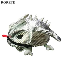 RORETE Mignon 3D Solide Caméléon Sac À Dos pour enfants PU Monstre Sac D’école En Forme Requin Satchel Sacs Bolsa Mochila Feminino X585