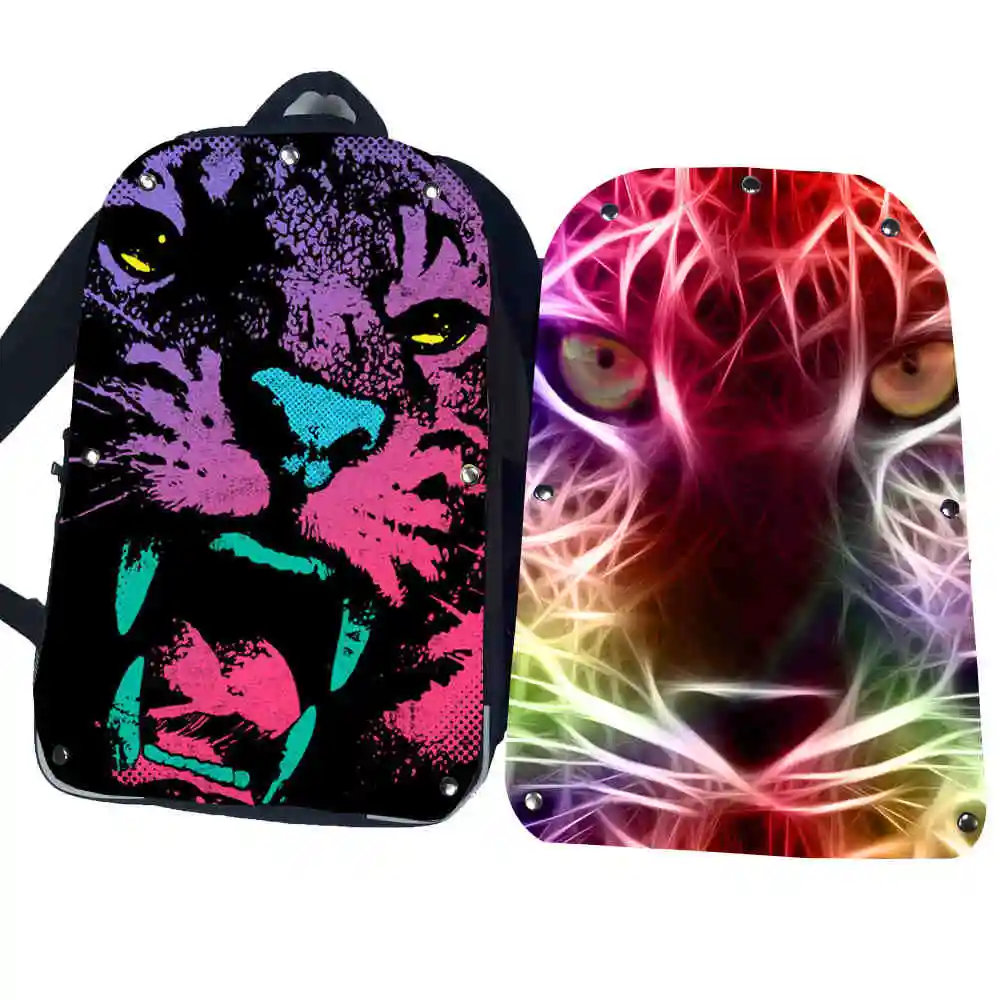 

Leopard Backpacks Animal Anime Dinosaur Catamount Panther Chetah Boys Girls Teenager School Bags Mochila Box Lunch Pencil Case