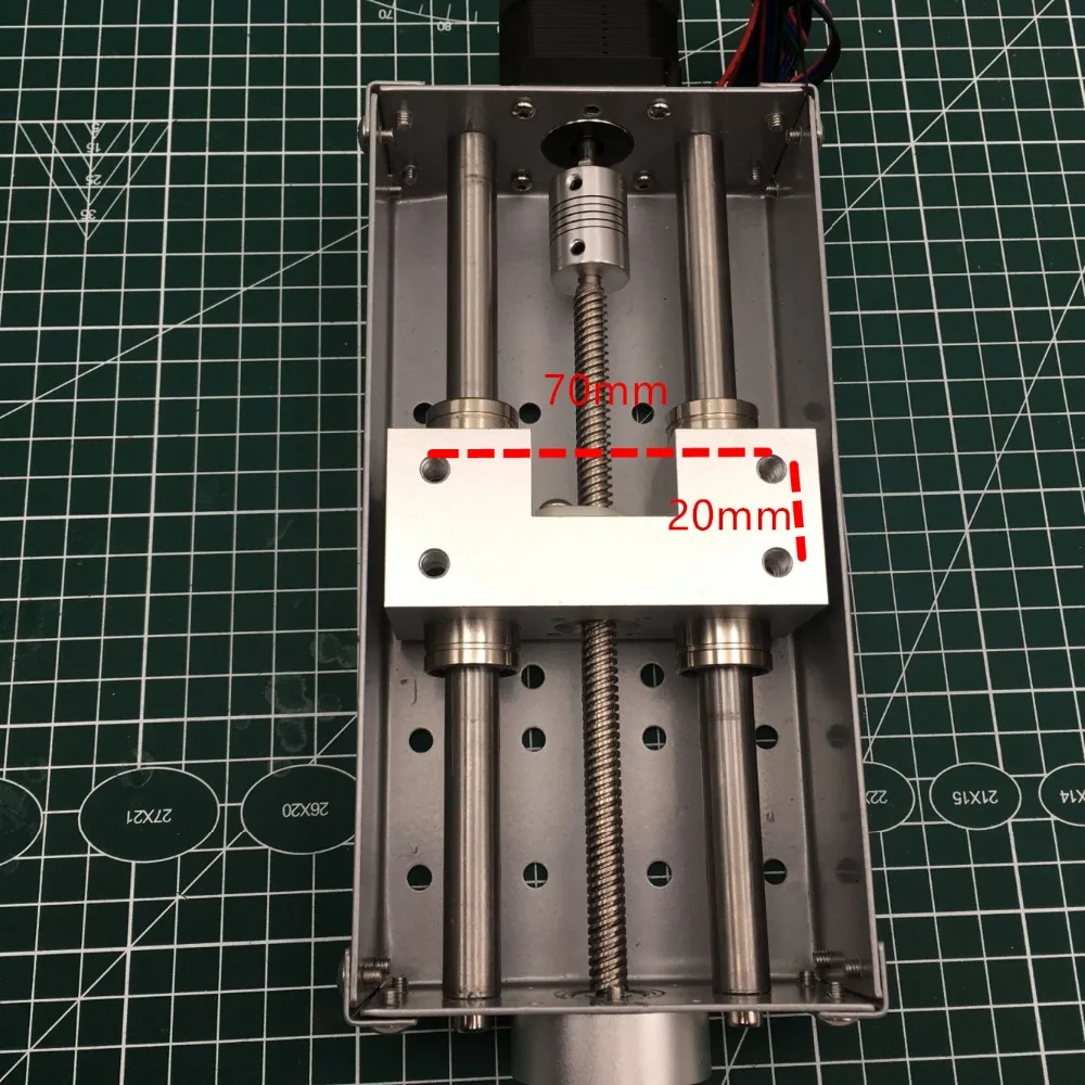 1 комплект гравировальный станок с ЧПУ Z axis раздвижной стол комплект 120 мм ход ЧПУ Z вал