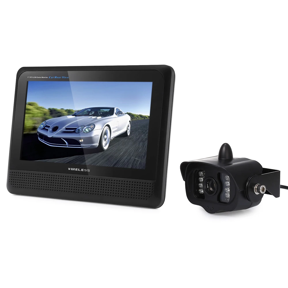 

CR008 Wireless Car Rear view Camera with 15 IR LEDs 120 Wide Angle lens Rear view Camera moniter Night vision Waterproof