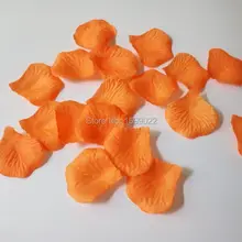 20 упаковок 2000 шт Искусственные шелковые лепестки роз для конфетти оранжевые свадебные декорации вечерние сувениры petalas casamento