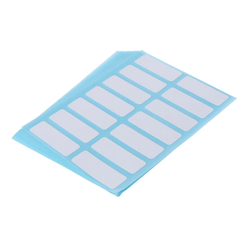 

12 Sheet Self Adhesive Sticky White Label Blank Post It Stickers Note Tags Craft