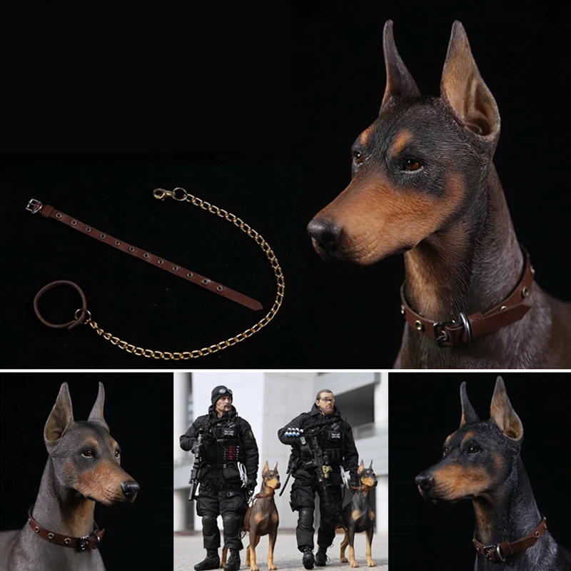 Модель Mnotht 1/6 в масштабе Doberman Pinscher, Коллекционная модель, игрушки из смолы, модель собаки для 12 дюймов, экшн-фигурка, аксессуары, игрушки