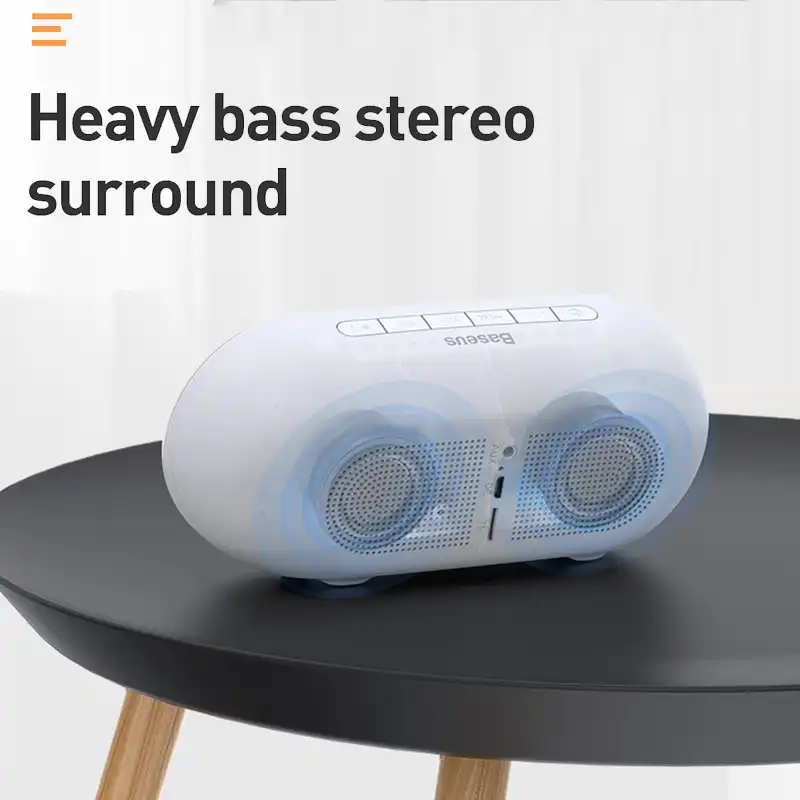 Baseus Night light Bluetooth Speaker With Alarm Clock Function