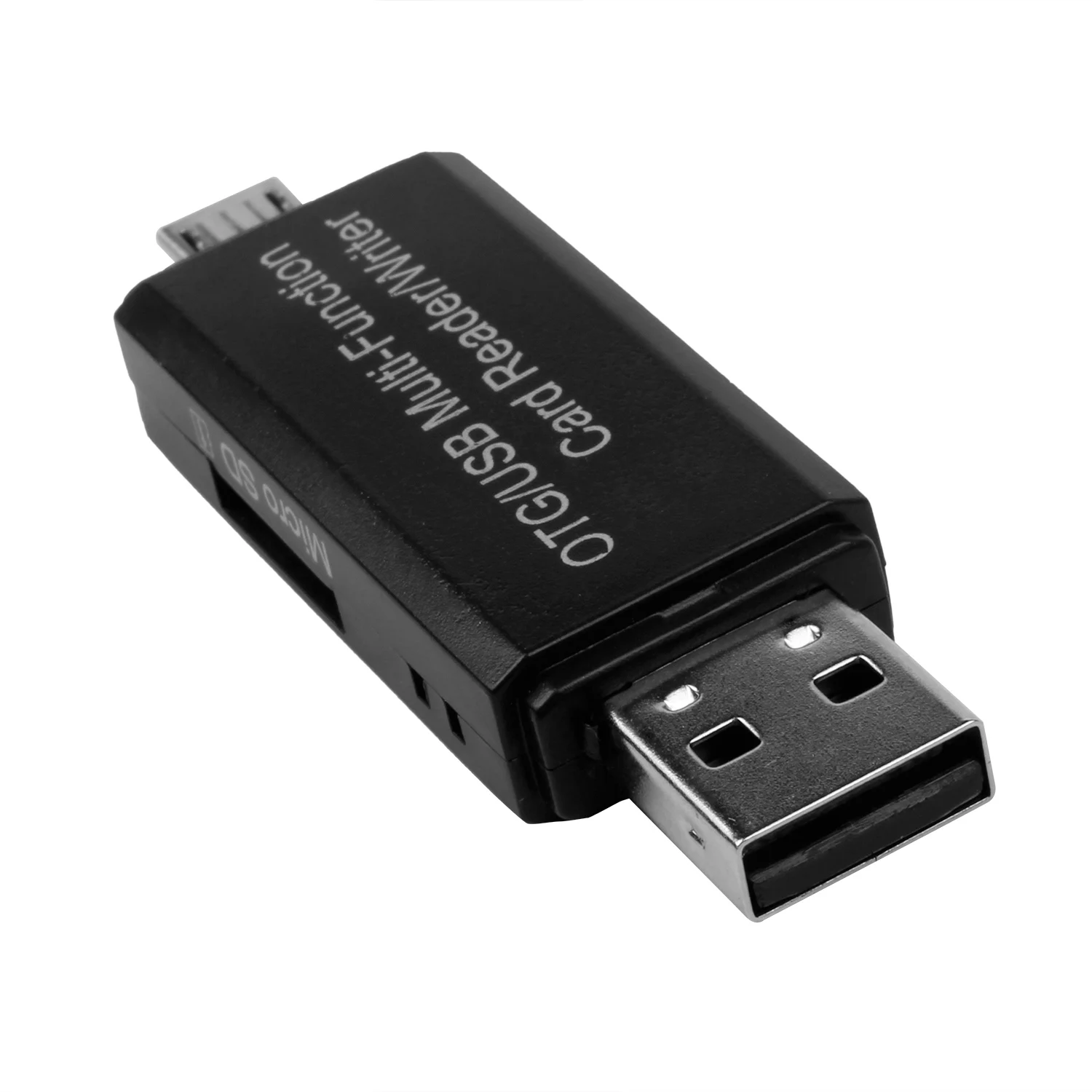 1x пластиковый OTG кардридер Micro-SD/SD карта/USB Картридер для телефона TF высокая скорость 2,0 мульти-функция кардридер