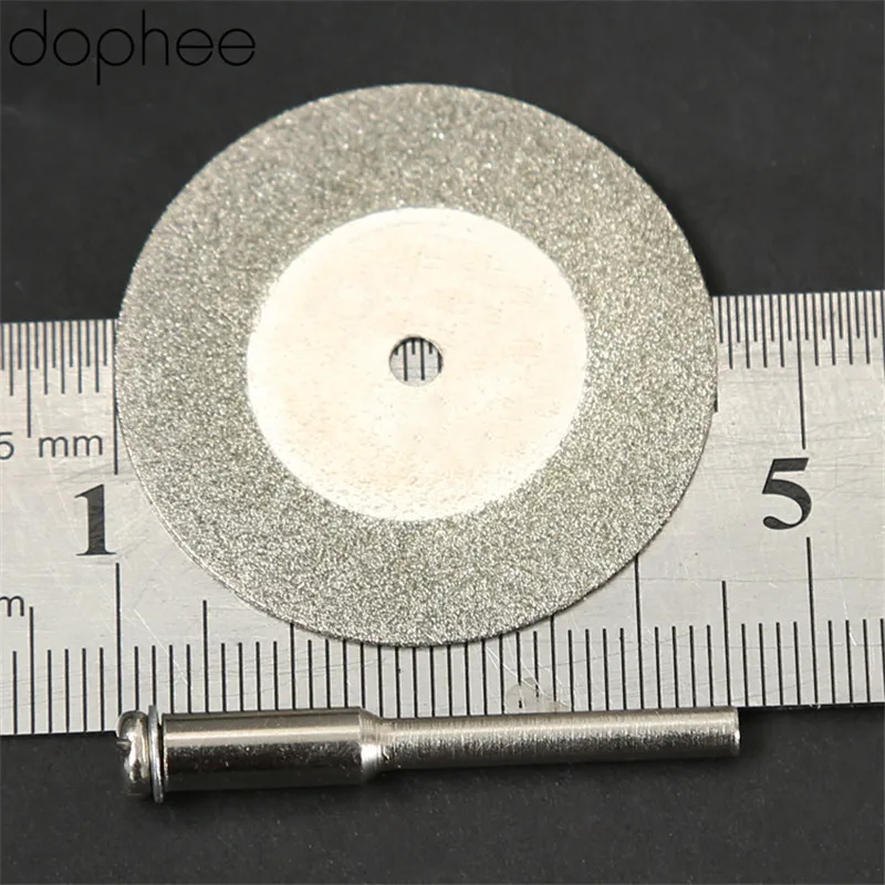 Dopee 35 мм Dremel аксессуары камень нефрит стекло алмазный режущий диск подходит роторный инструмент Dremel сверла листового инструмента+ две оправки 10 шт