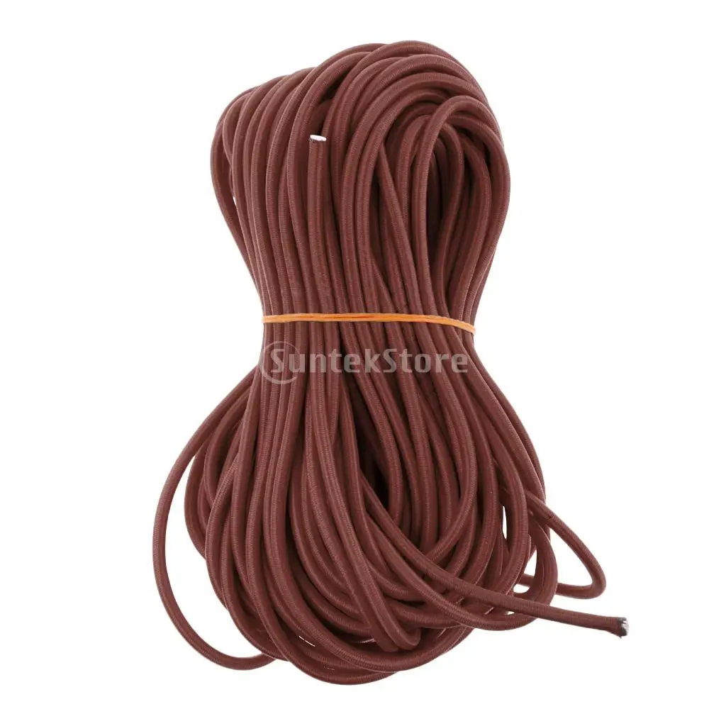  4mm Round Rubber Elastic Bungee Rope Shock Cord Tie Down Boat Trailer Anti-UV 0.5m, 1m, 2m, 300cm, 5m, 10m, 20m, 30m, 50m, 75m