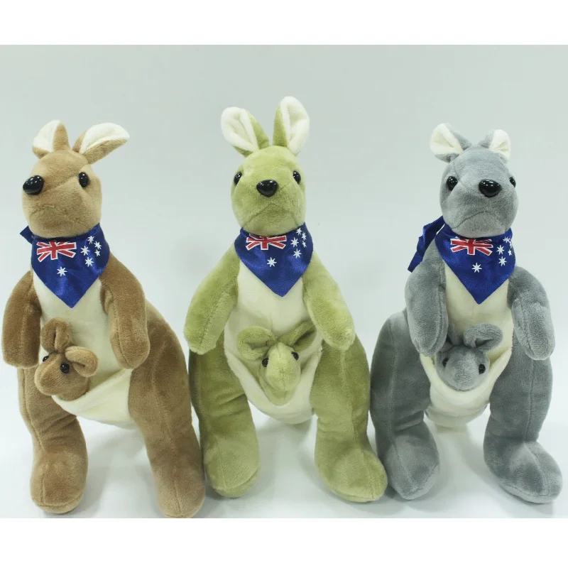 New Australia 25cm PP Cotton Kawaii Kangaroo Animal Plush Cute Doll