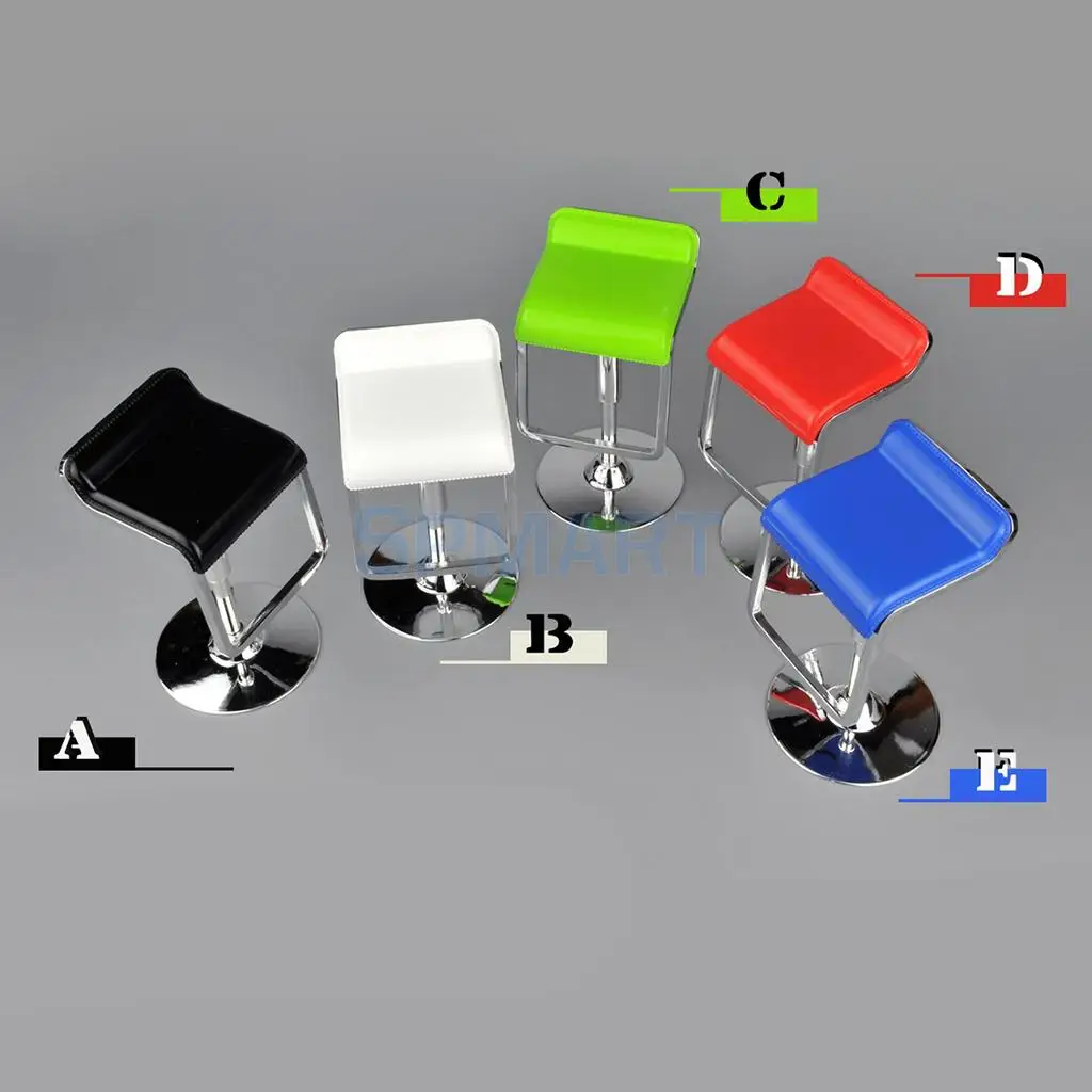1/6 Scale Square Swivel Chairs Pub Bar Stools Furniture for 12