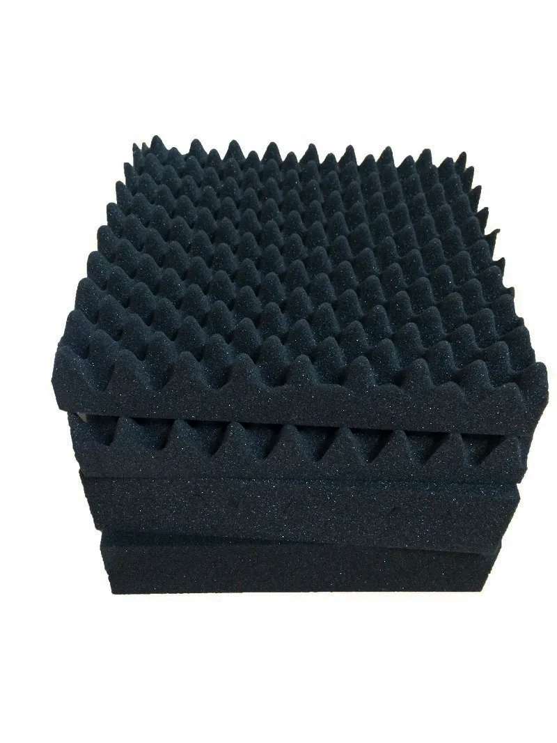 Goedkoop GRATIS VERZENDING DOOR Epacket Wave akoestische geluid schuim Geluidsabsorptie Behandeling Zwart door Epacket kan ook naar FR, UK, AU, CA