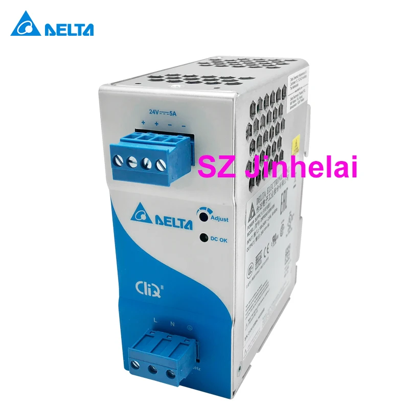 

Подлинный оригинальный импульсный источник питания DELTA DRP024V120W1BN, 5 А, 120 Вт, серия блоков питания на Din-рейке