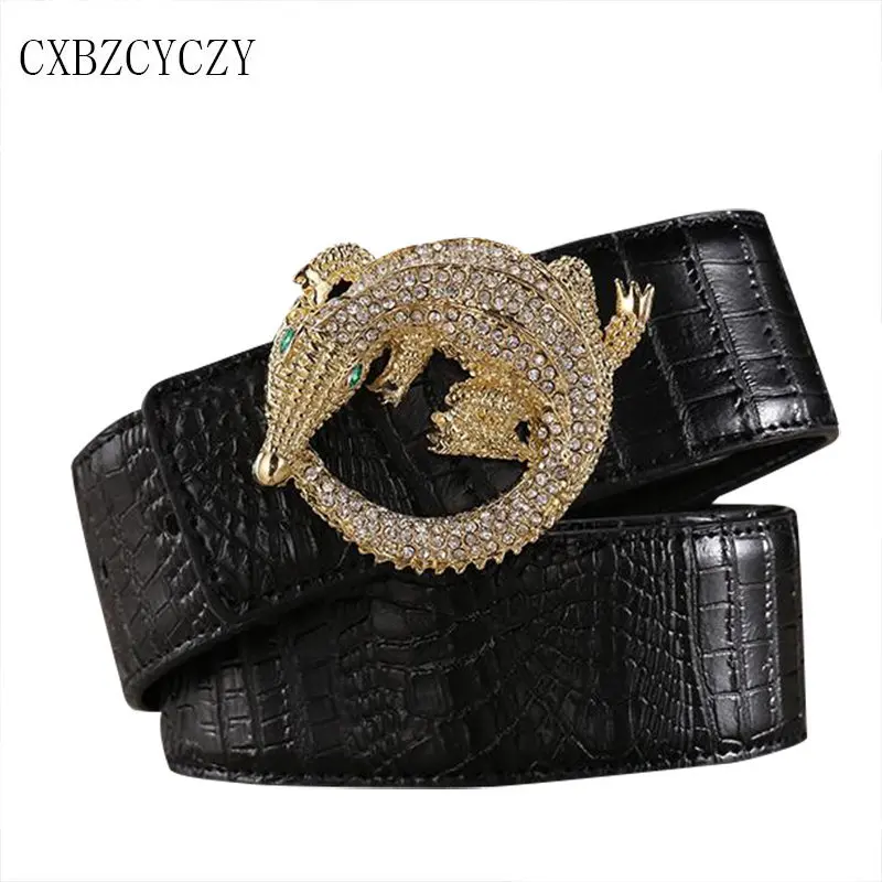 mens designer belt gold buckle
