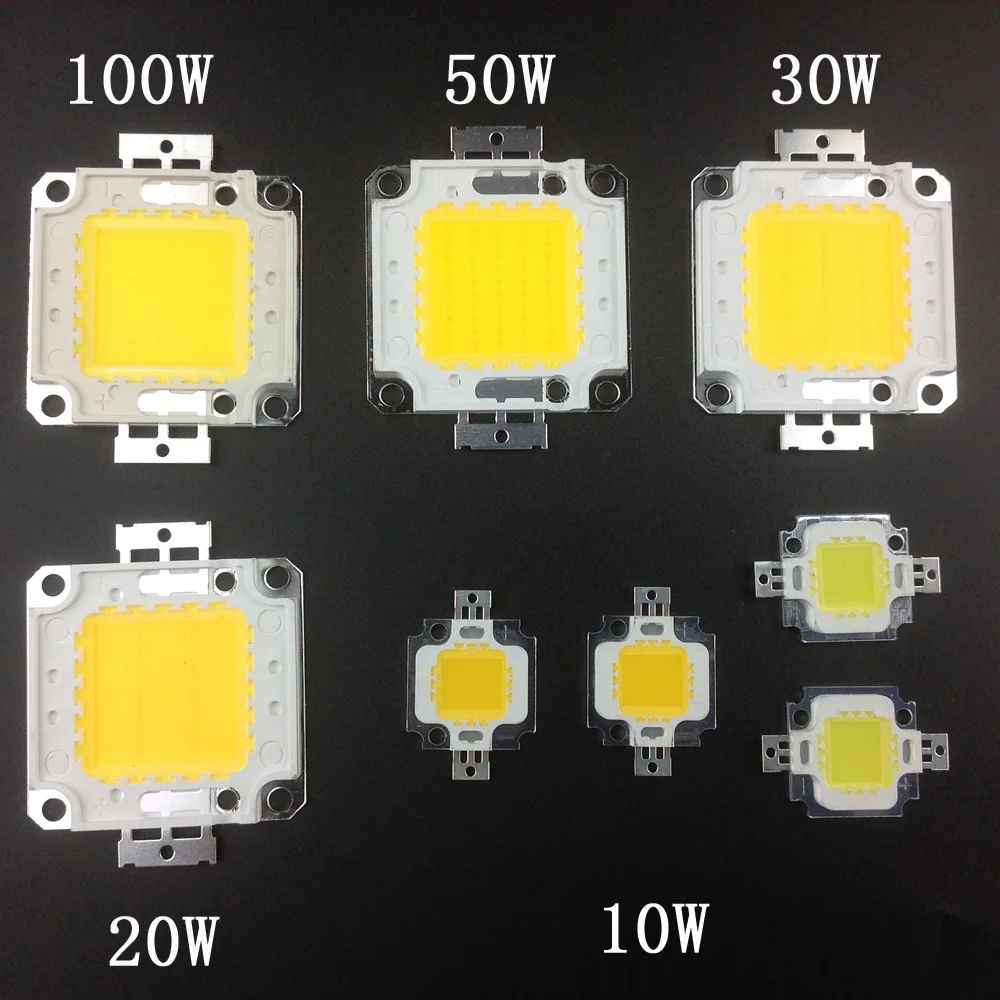 

High Power Integration Bulbs COB 10W 20W 30W 50W 100W LED source Outdoor lighting lamp Warm / Cool White Chip DIY floodlight