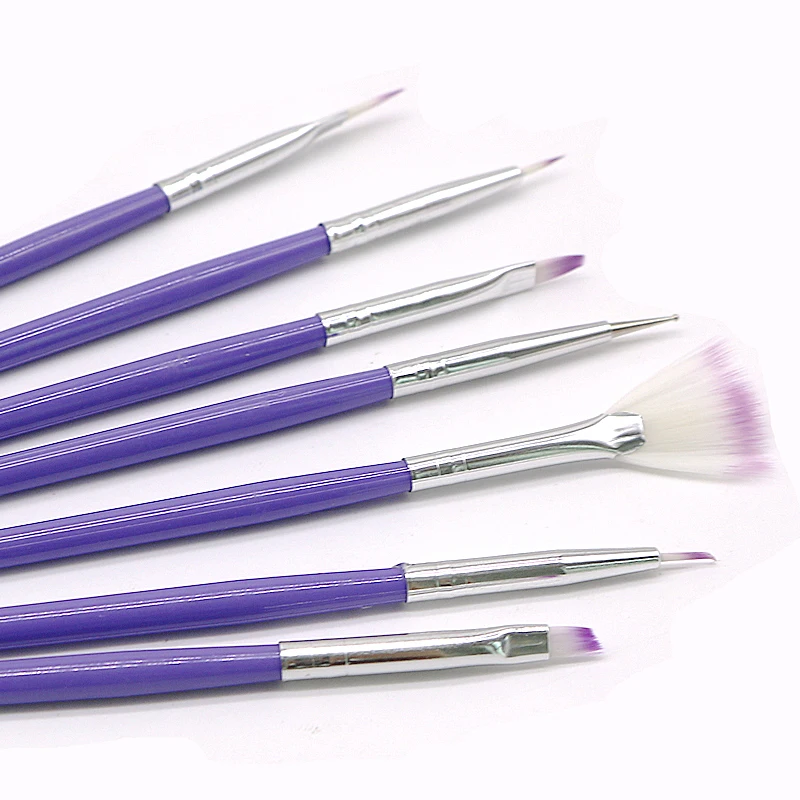 

Yinikiz 7Pcs Nail Brushes Set UV Gel Polish Pen Dotting Painting Drawing Decorations Tools Manicure Acrylic Brush